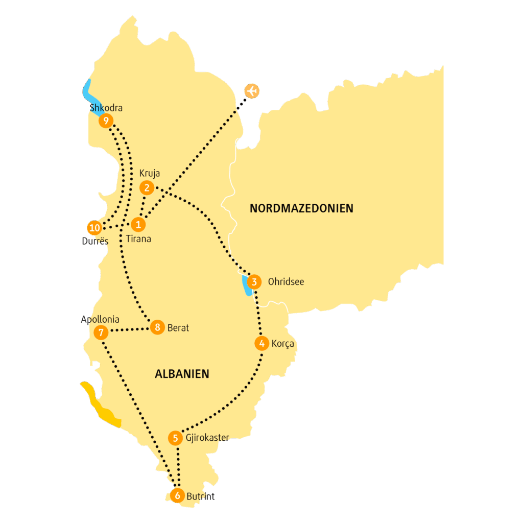 Reisekarte ALGJI