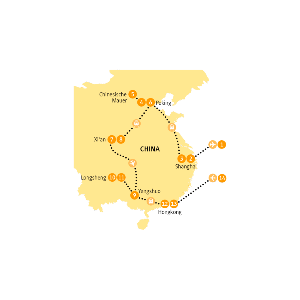Reiseroute CNHON
