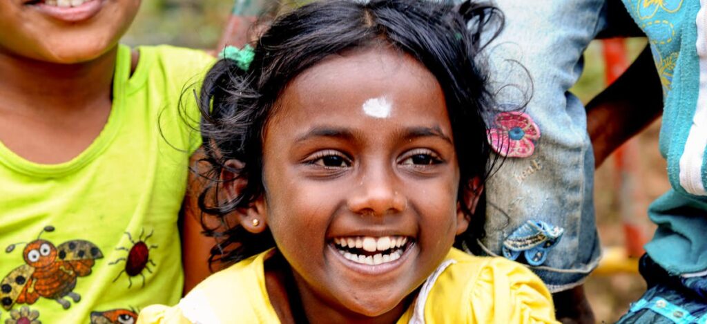 Kinderlachen in Sri Lanka
