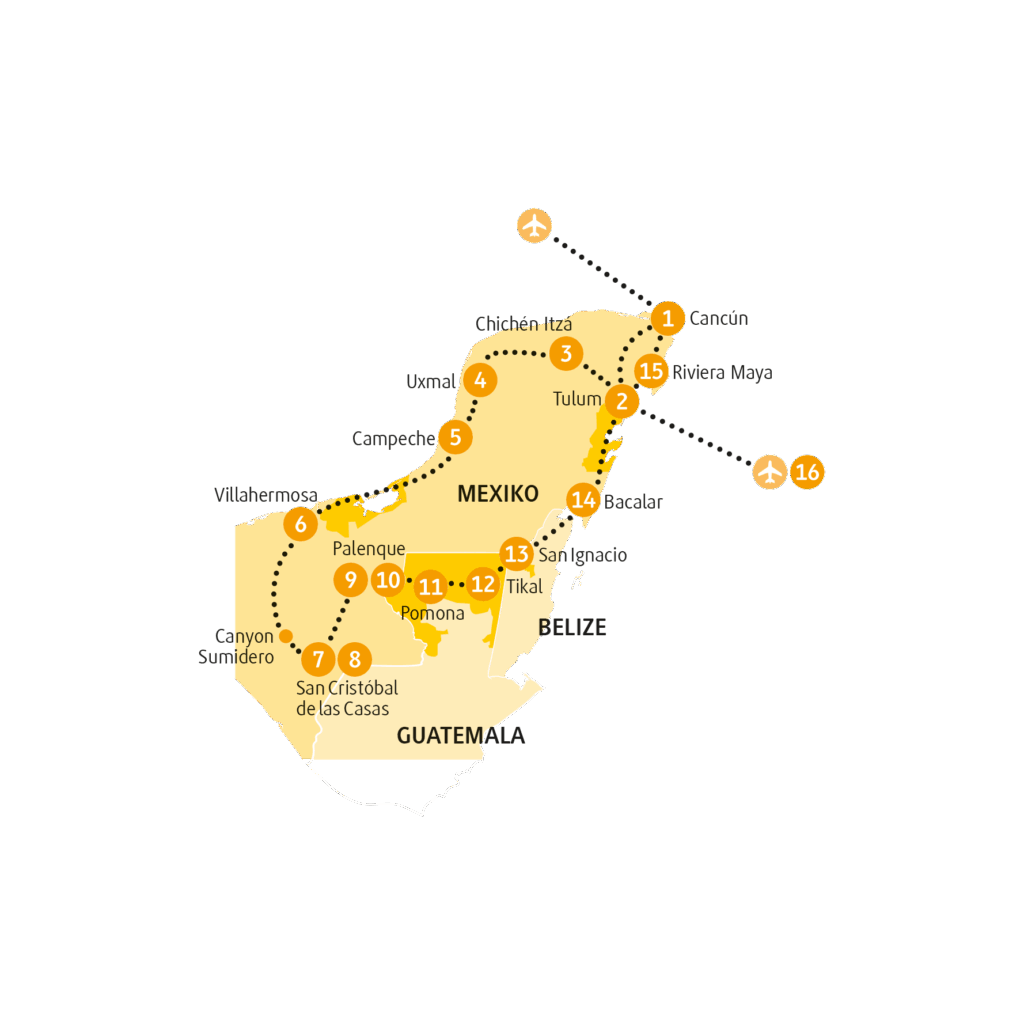 Reiseroute MXPAL26