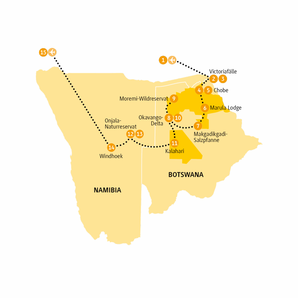Reiseroute BWOKA27