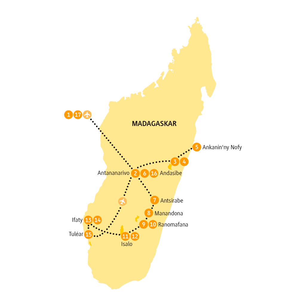 Reiseroute MGISA