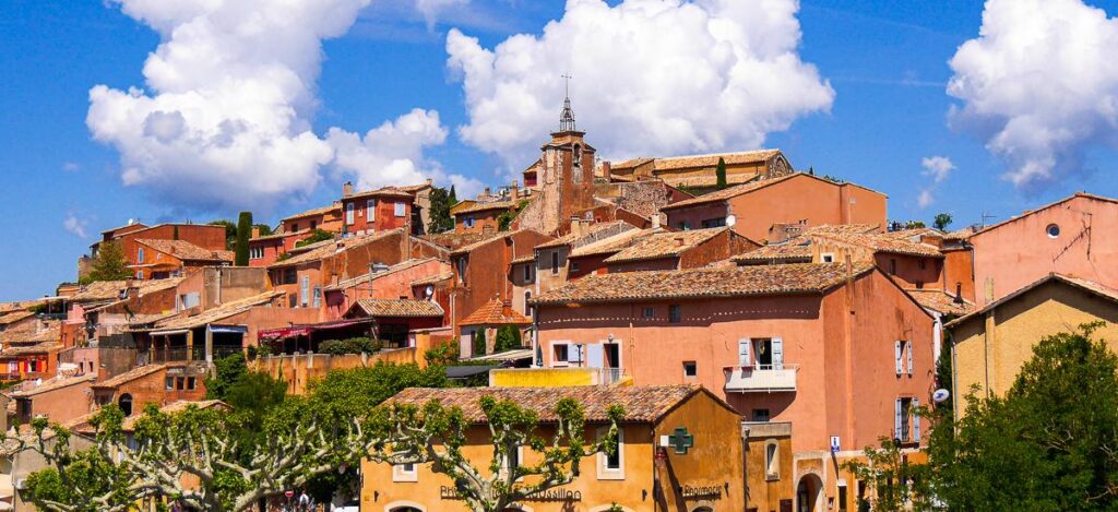 Ockerfarbene Häuser in Roussillon