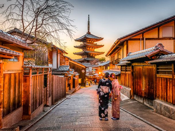 Geishas in der Altstadt von Kyoto