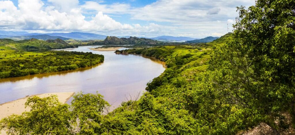 Blick über den Rio Magdalena