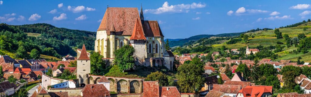 Biertan mit Kirchenburg mitten im Ort