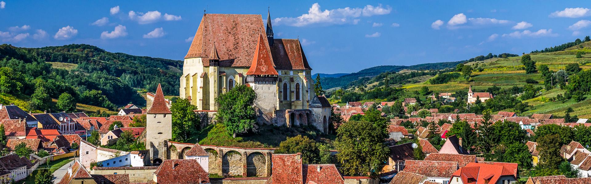 Biertan mit Kirchenburg mitten im Ort