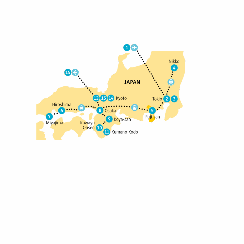 Reisekarte JPKYO27