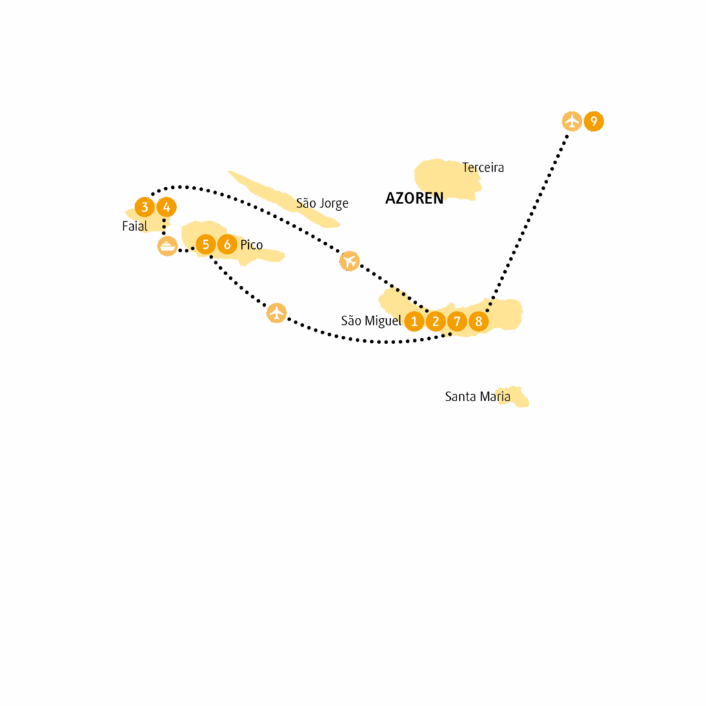 Reisekarte PTAZO27