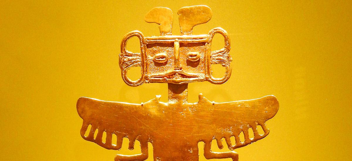 Im Goldmuseum in Bogota