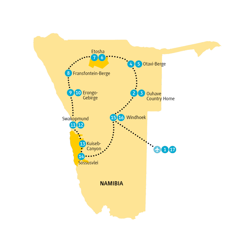 Reisekarte NAERO27