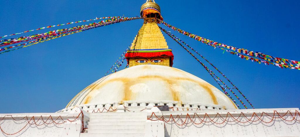 Die Augen der Stupa in Bodnath