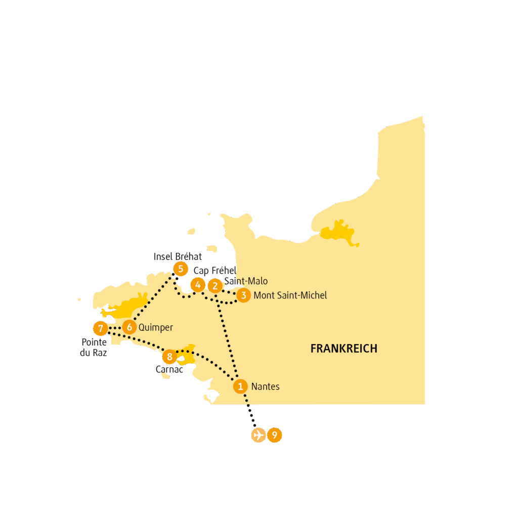 Reisekarte FRBRE-27