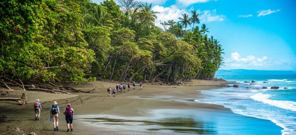 Strandwanderung im Nationalpark