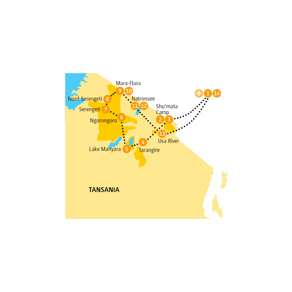 Reisekarte TZMAR