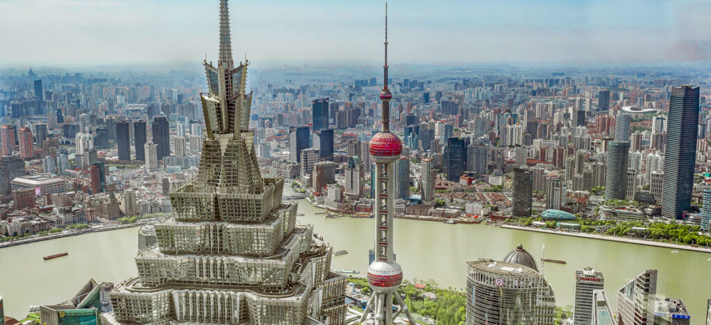 Ausblick auf den Jimao Tower