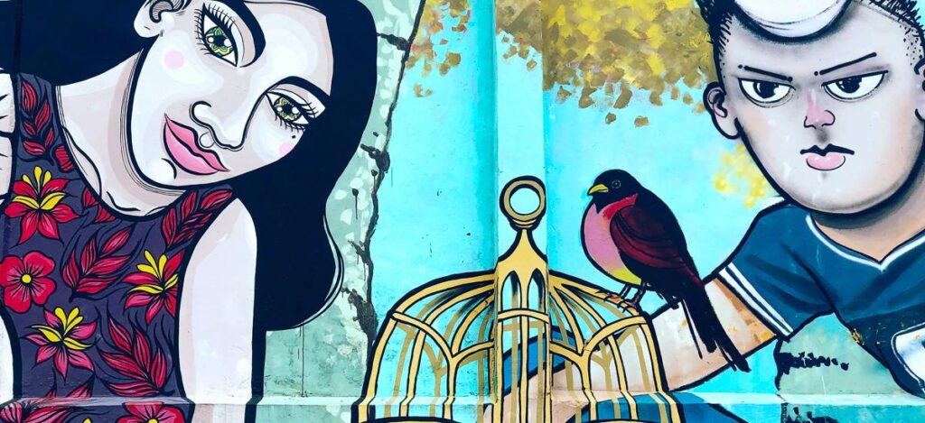Graffito in Medellin