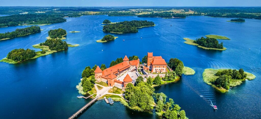 Spätmittelalterliche Wasserburg Trakai