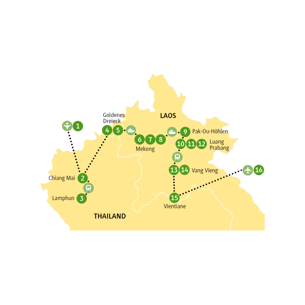 Reiseroute THMEK