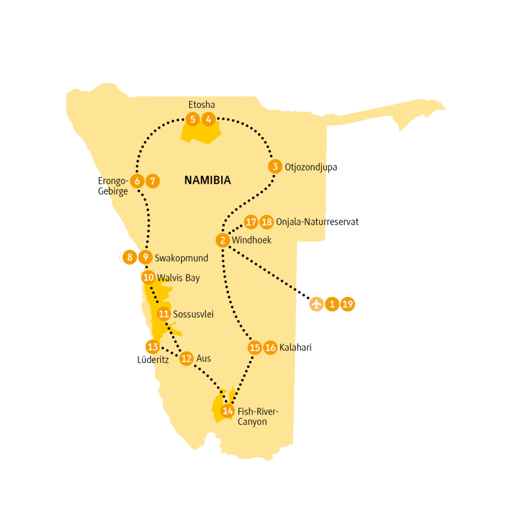 Reisekarte NAETO27