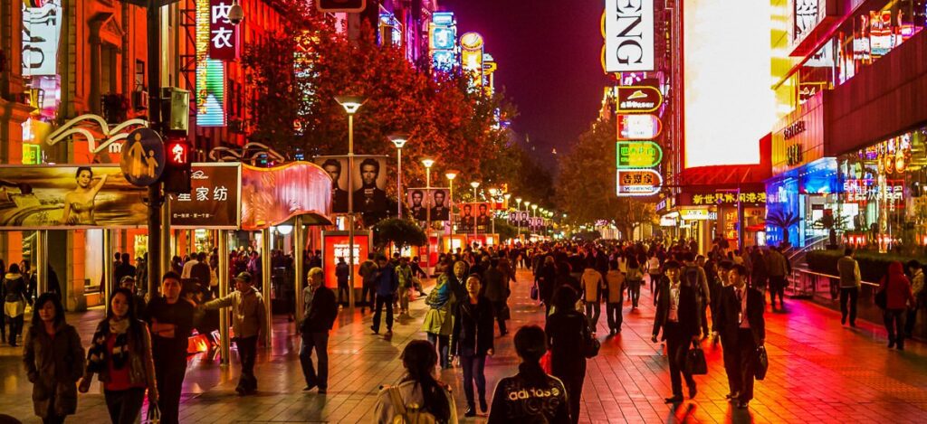 Abends in Shanghai