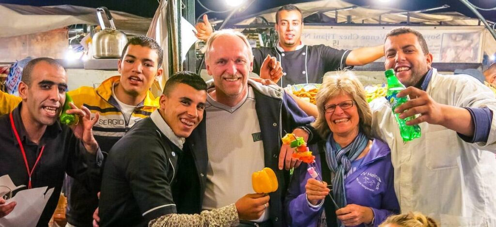 Begegnung auf dem Markt in Marrakesh