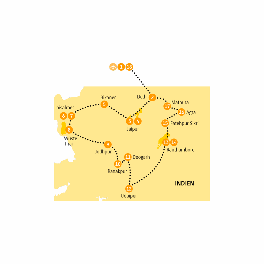 Reisekarte INTAJ