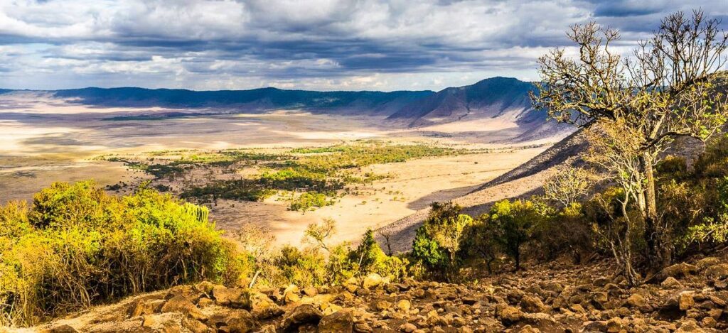 Licht und Schatten über dem Ngorongoro-Krater