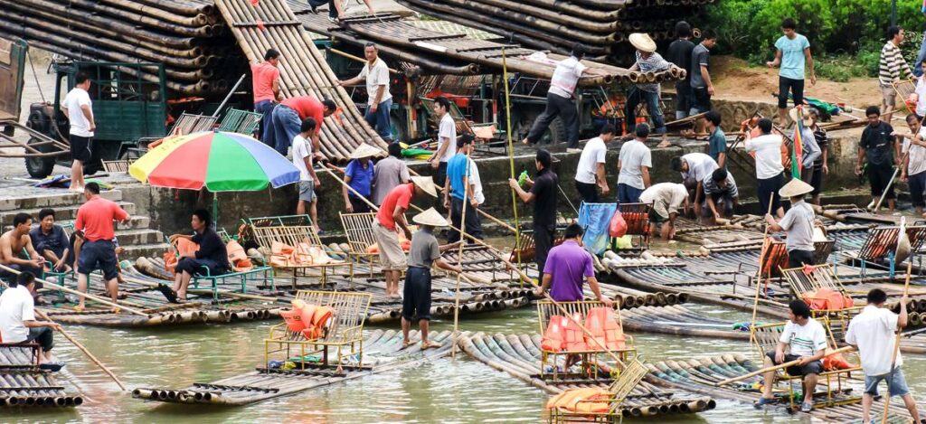 Chinesische Wassertaxis