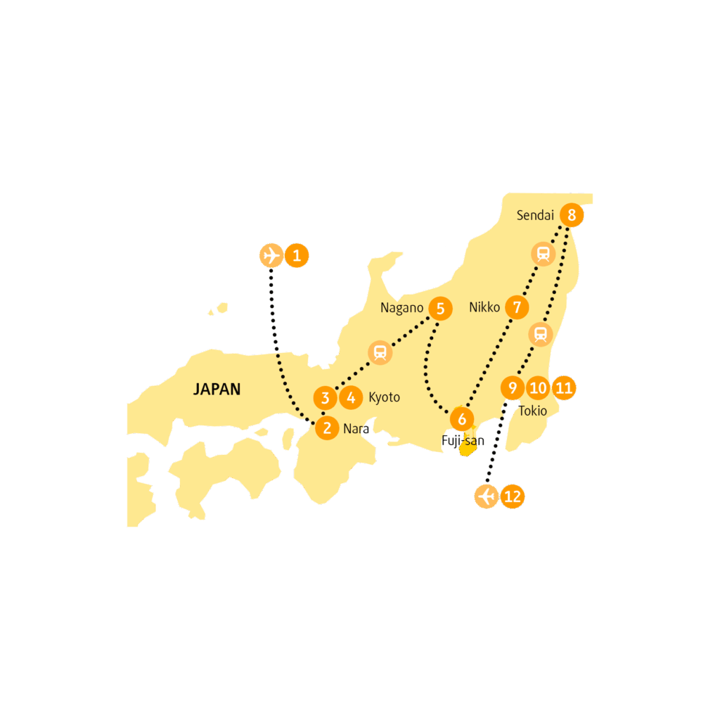 Reiseroute JPNAG
