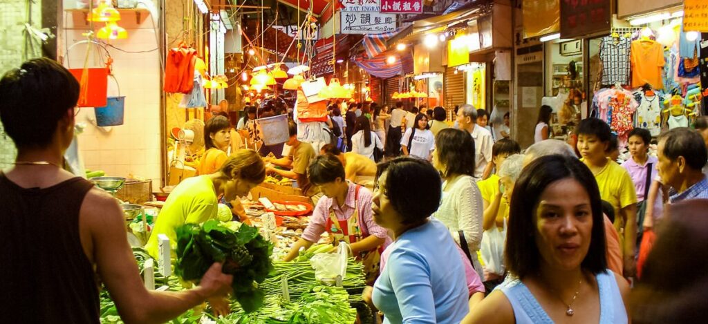 Abends in Hong Kong
