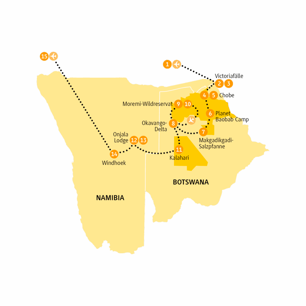 Reiseroute BWOKA