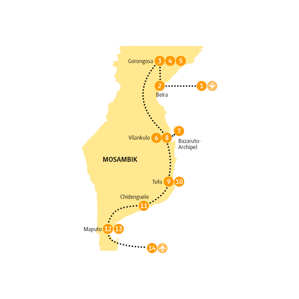 Reisekarte MZGOR