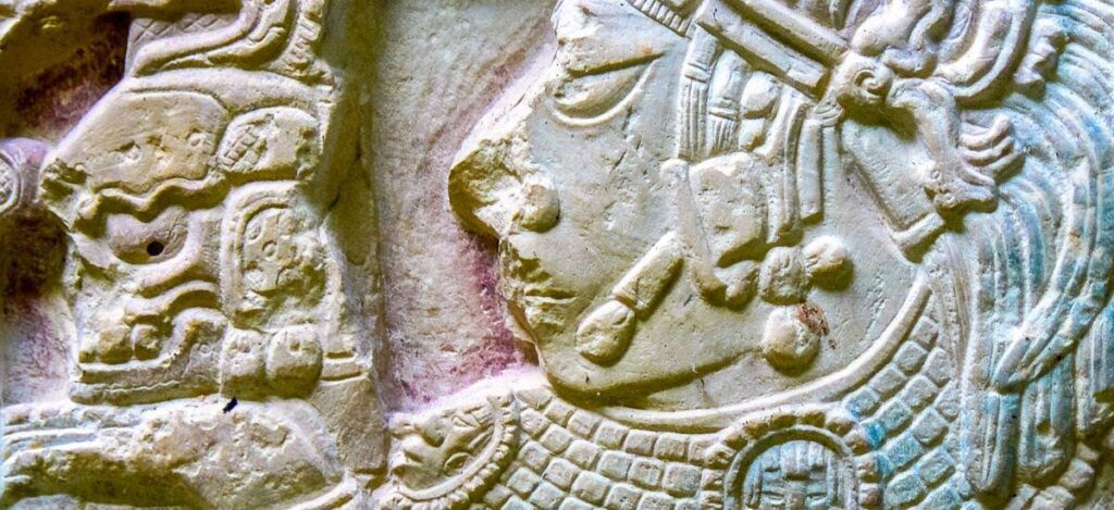 Flachrelief in Yaxchilán