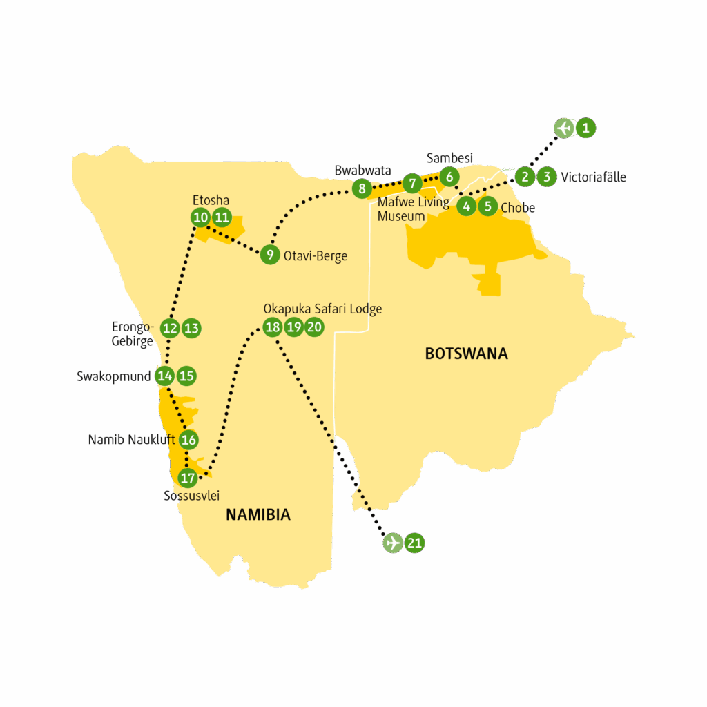 Reiseroute NASKW