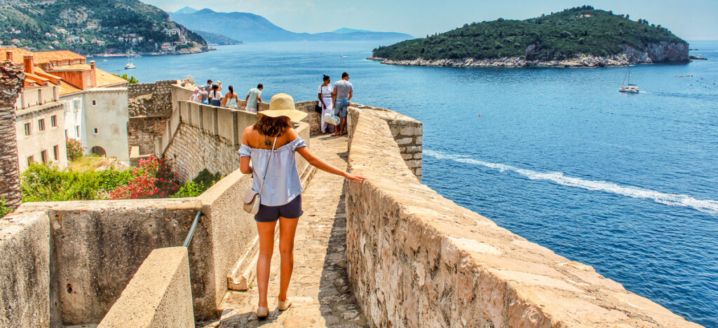 Auf der Stadtmauer von Dubrovnik