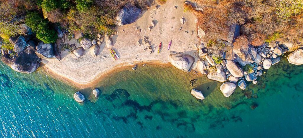 Malawisee aus der Luft