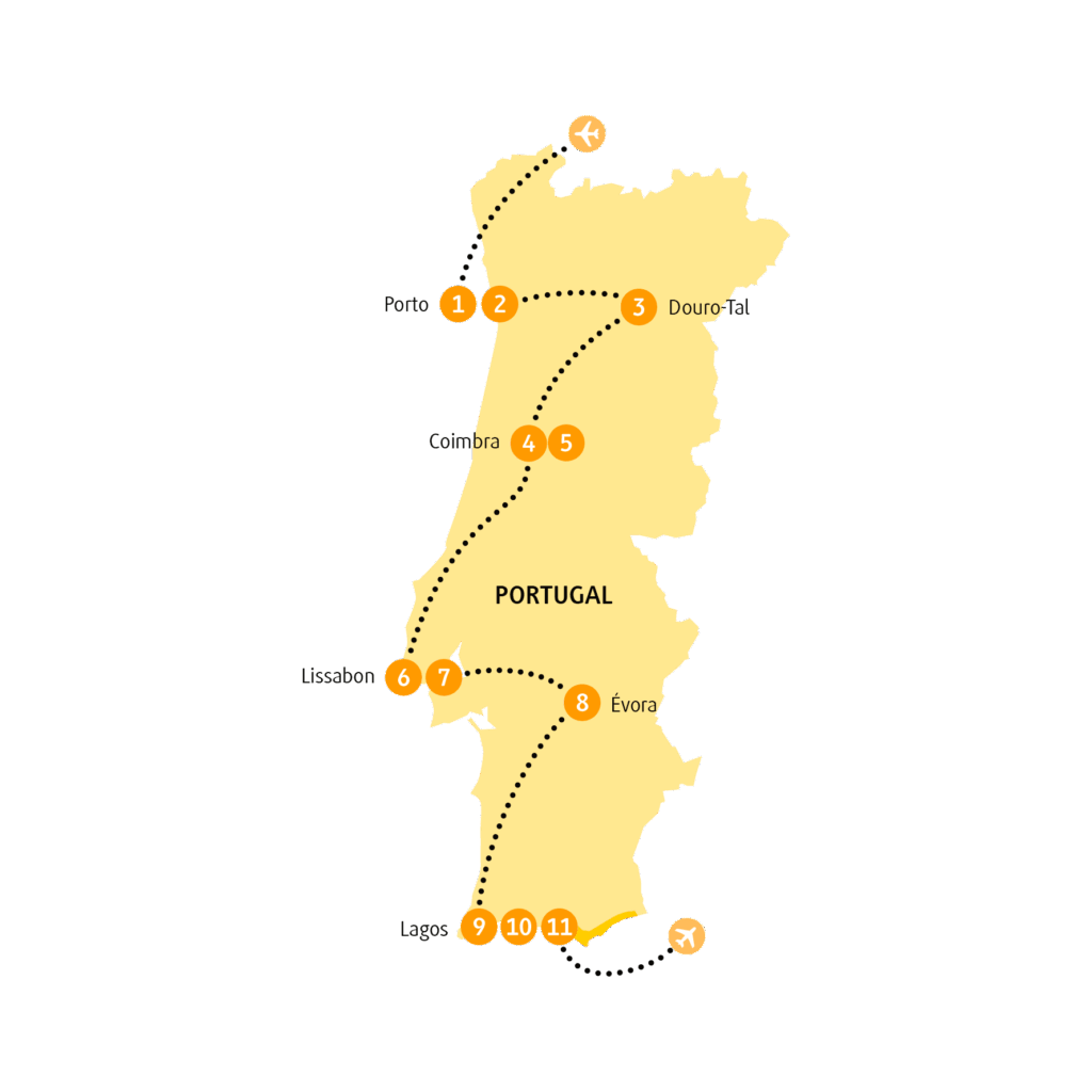 Reisekarte PTDOU