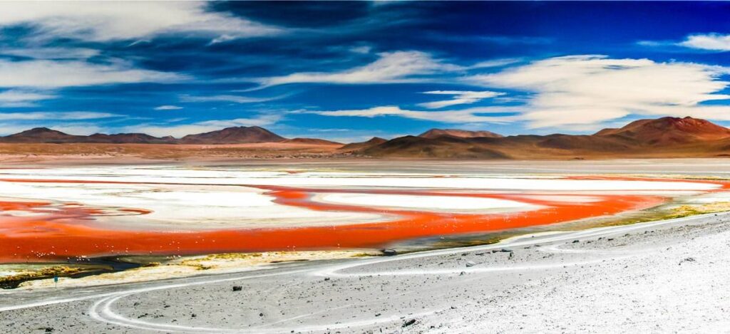 Laguna Colorada im bolivianischen Altiplano
