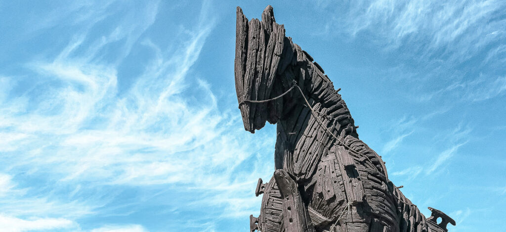 Trojanische Pferd in Canakkale
