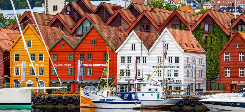 Häuserzeile am Hafen von Bergen