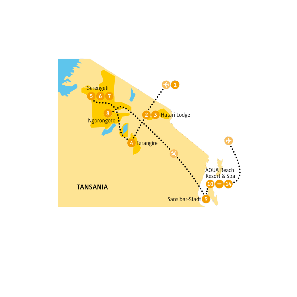 Reiseroute TZSER