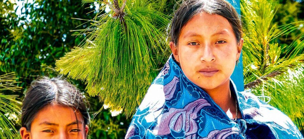 Mutter und Tochter in Zinacantán