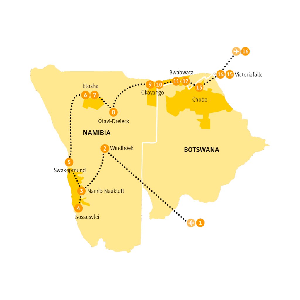Reiseroute NACAP