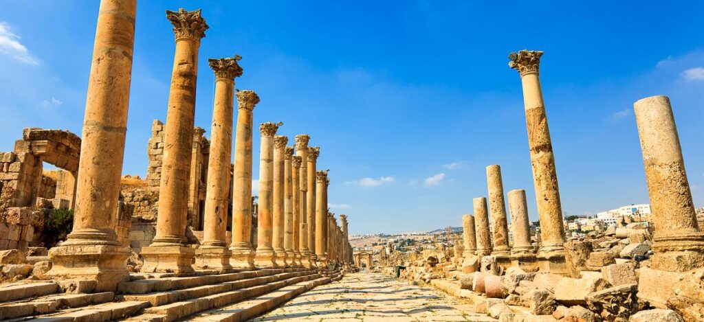 Kolonnadenstraße in Jerash