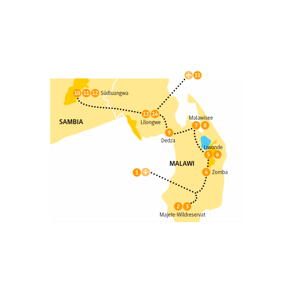 Reiseroute MWLIW