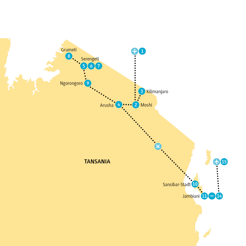 Reisekarte TZYUN
