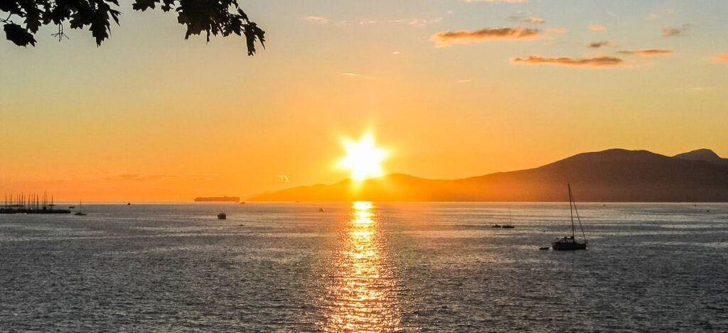 Sonnenuntergang in Vancouver