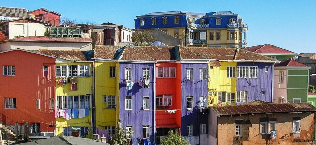 Bunte H?user in Valparaiso