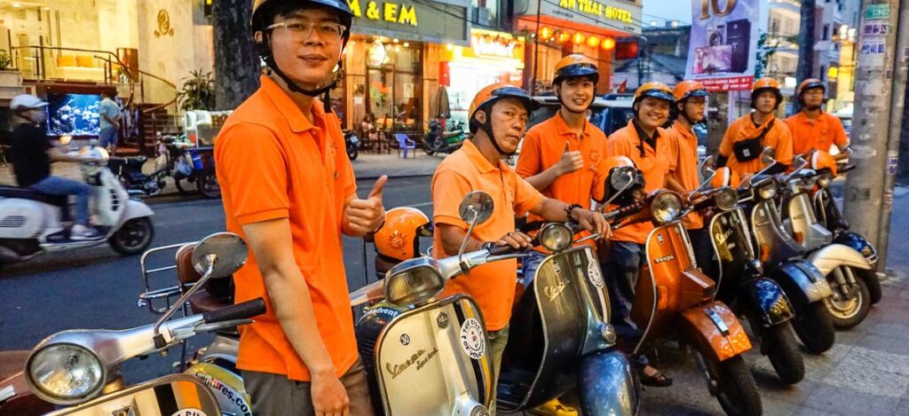 Vespatour durch Saigon